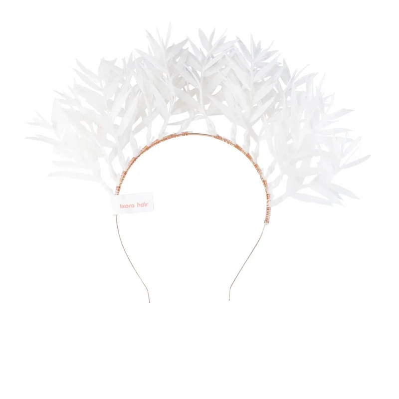 white goddess headband crown alternative