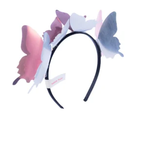 2024 headband trend pink butterfly silver