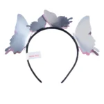 2024 headband trend pink butterfly silver