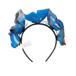 luxury blue butterfly headband