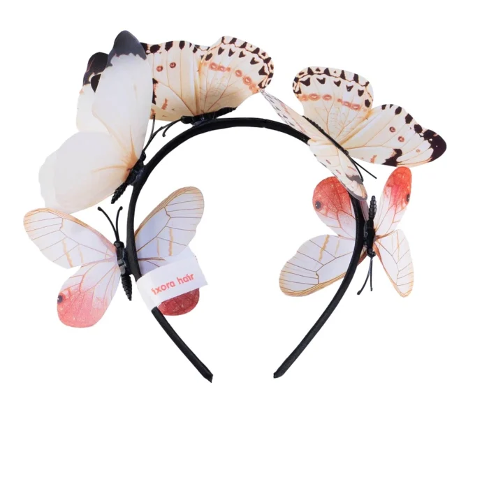 playful butterfly headband for women and music festival and photoshoot