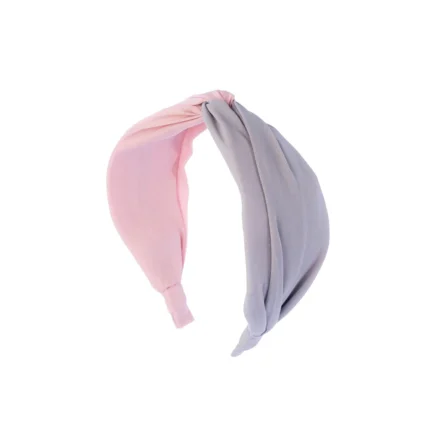 clean and simple pink gray birthday headband headwrap